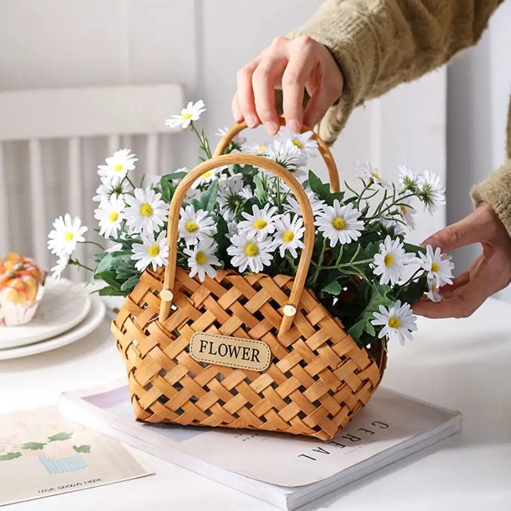 Cherry Rattan Basket