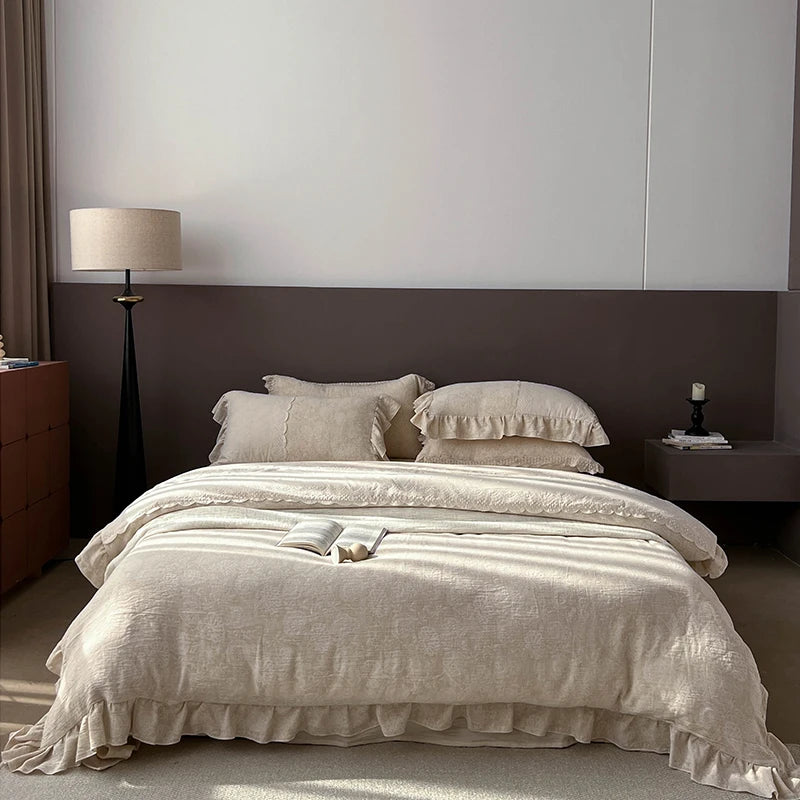 Linen Blend 4-Piece Bed Set