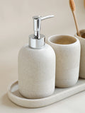 Beige Resin Bathroom Set