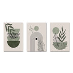Verdant Abstract Trio