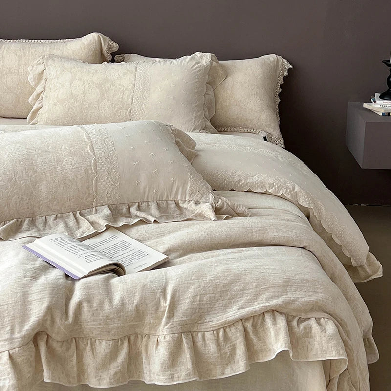 Linen Blend 4-Piece Bed Set