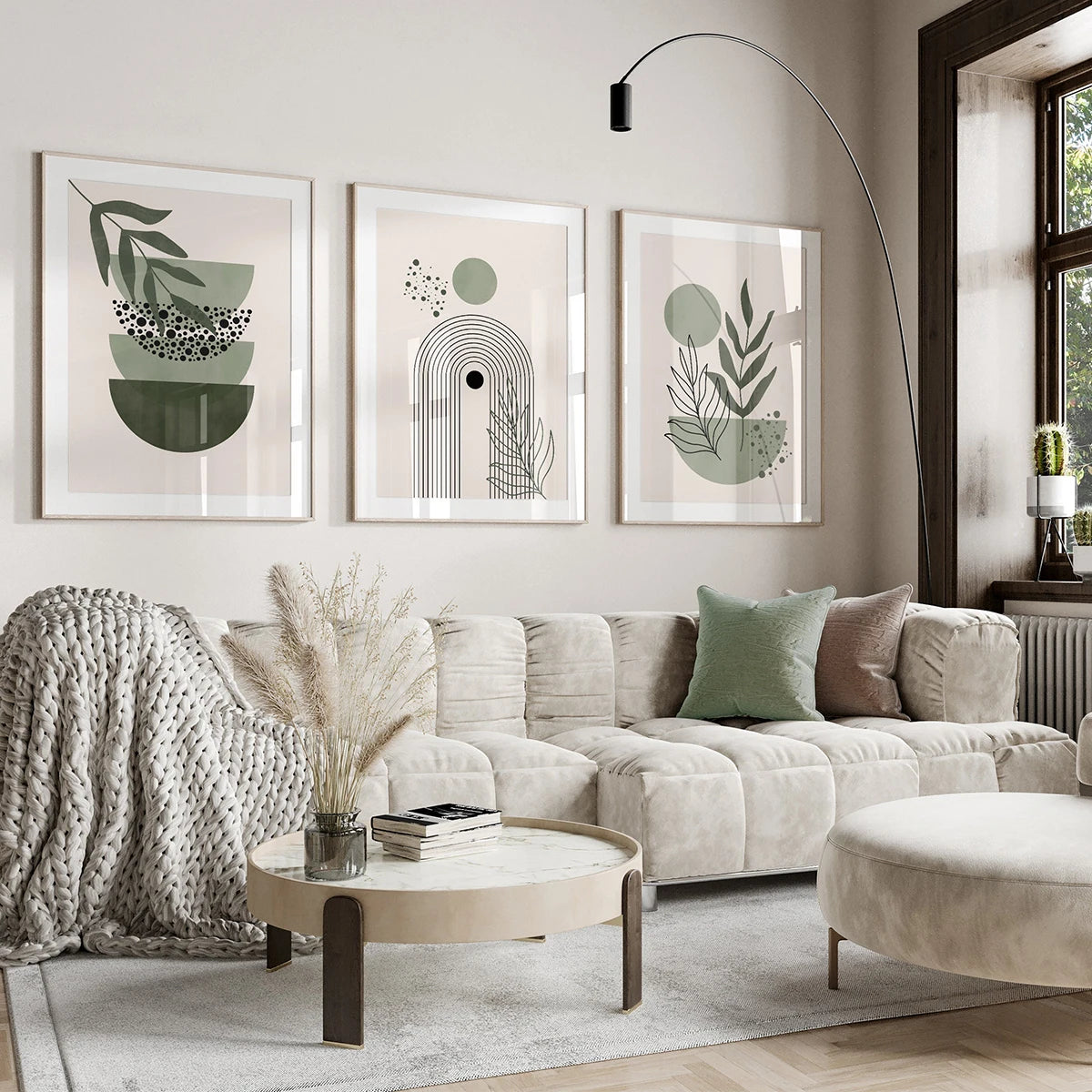 Verdant Abstract Trio