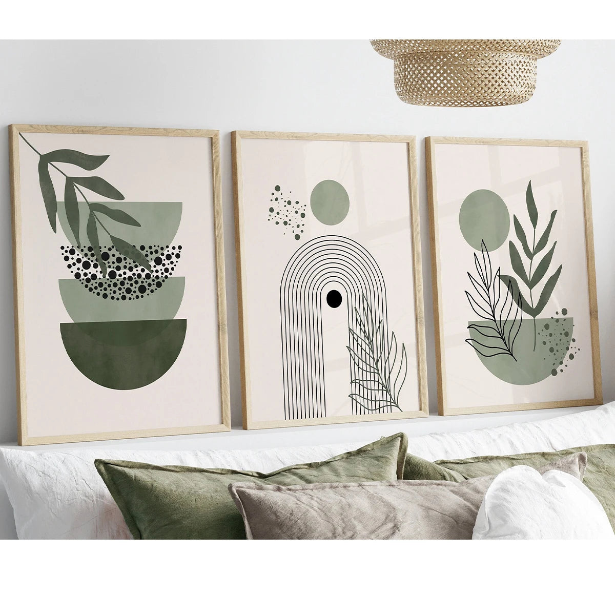 Verdant Abstract Trio